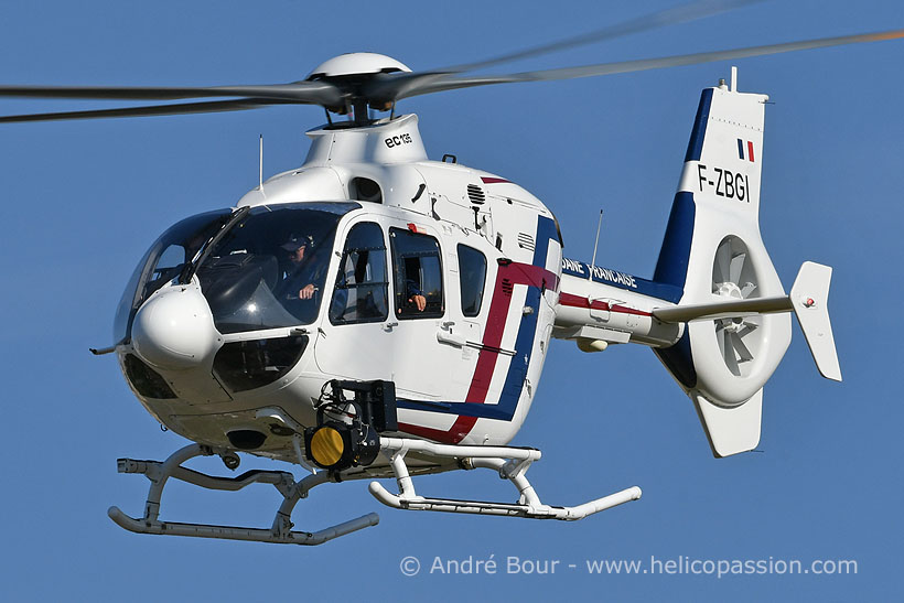 French boarder control EC135 helicopter