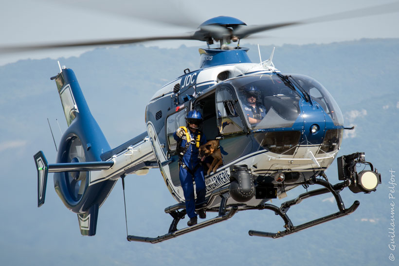 French Police EC135 helicopter