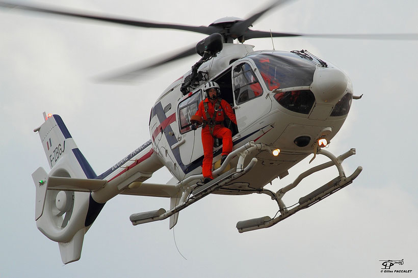 French boarder control EC135 helicopter