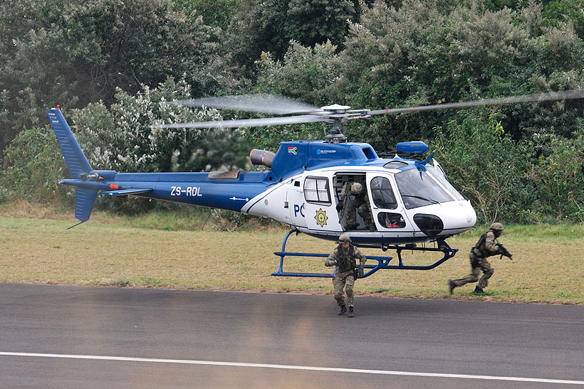 South African Police AS350 B3 Squirrel Helicopter