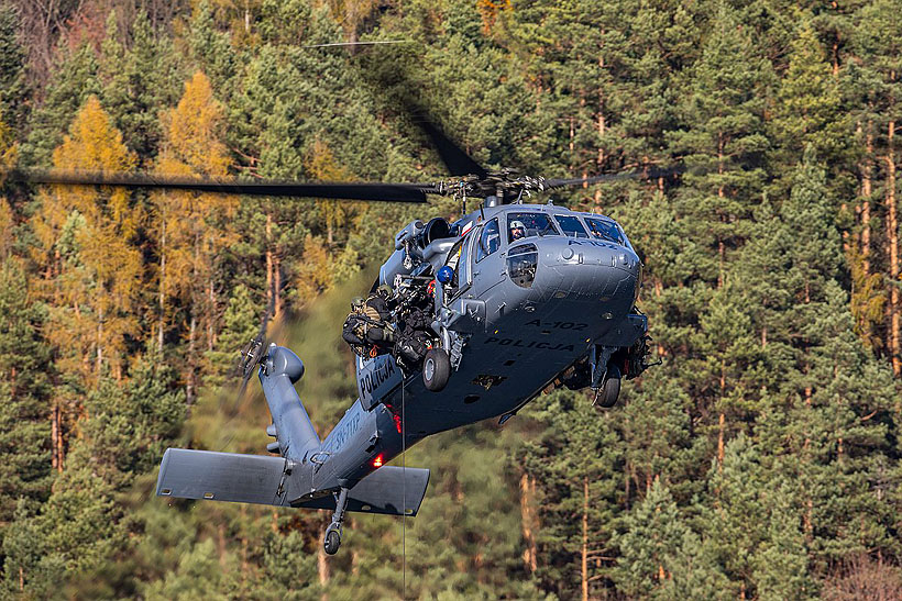 Polish Anti-Terrorist Police S70 Blackhawk helicopter