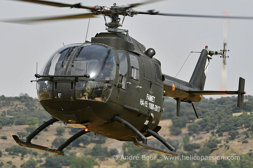 Spanish FAMET BO105 helicopter