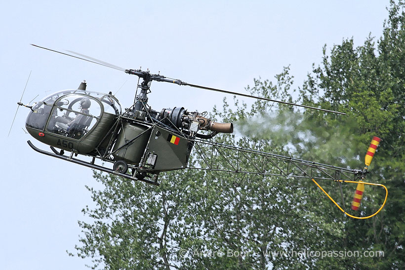 Belgian Army Alouette II helicopter