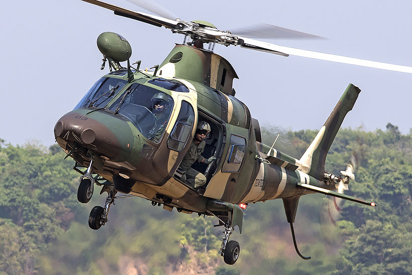 AW109 helicopter of the Army of Malaysia