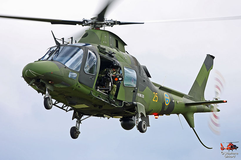 Swedish Army HKP15A AW109 helicopter