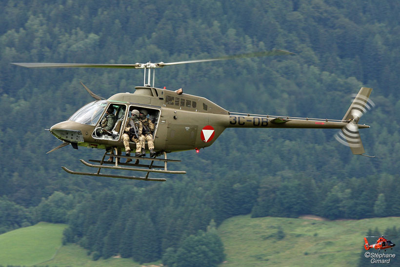 Austrian Army OH58 Kiowa helicopter