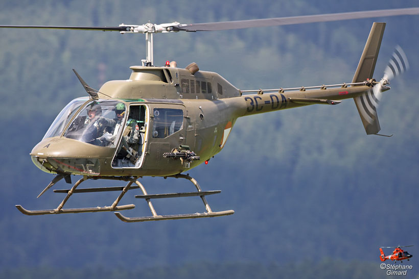 Austrian Army OH58 Kiowa helicopter