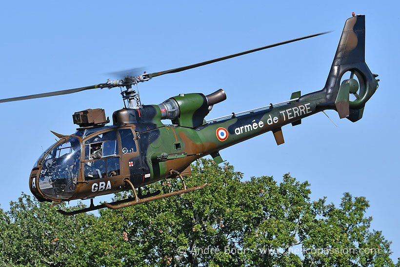 French Army SA342 Gazelle HOT helicopter