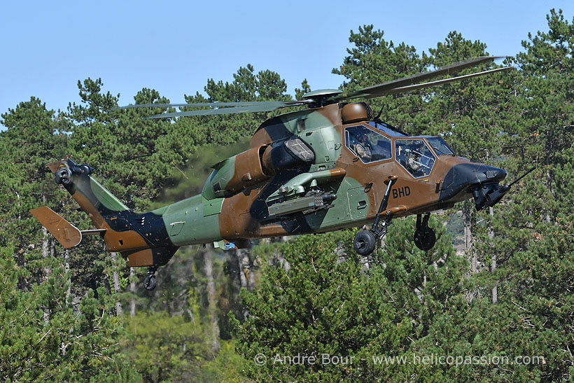 French Army EC665 Tiger HAD attack helicopter