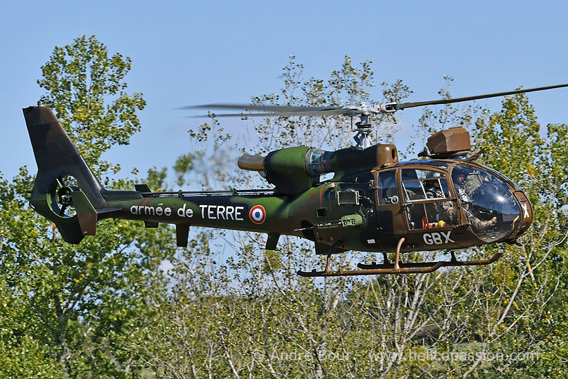 French Army SA342 Gazelle HOT helicopter