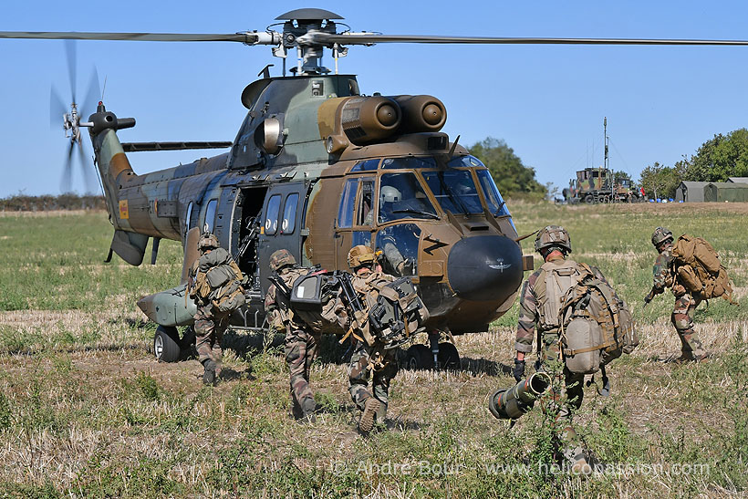 Spanish Army AS332 SuperPuma helicopter