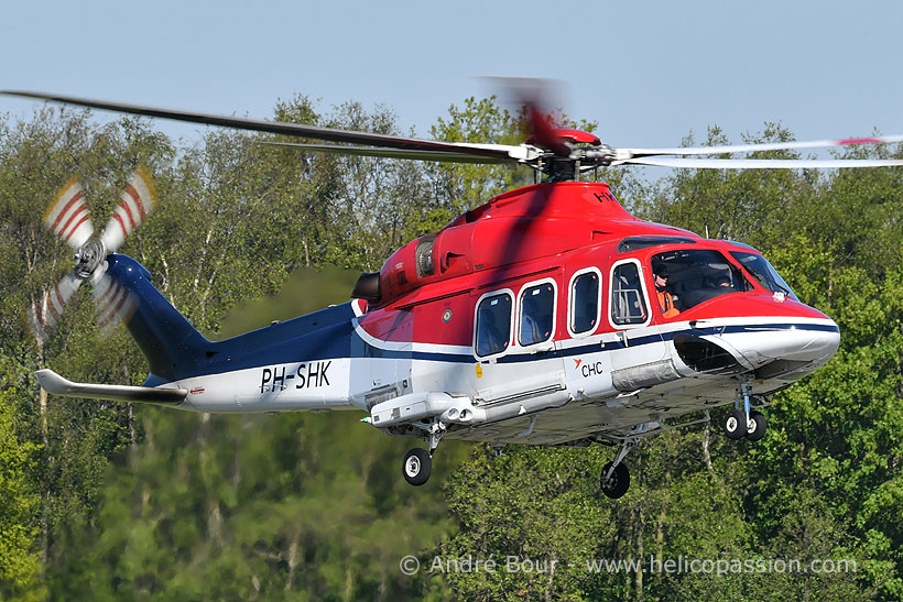 CHC AW139 helicopter, Den Helder, Netherlands