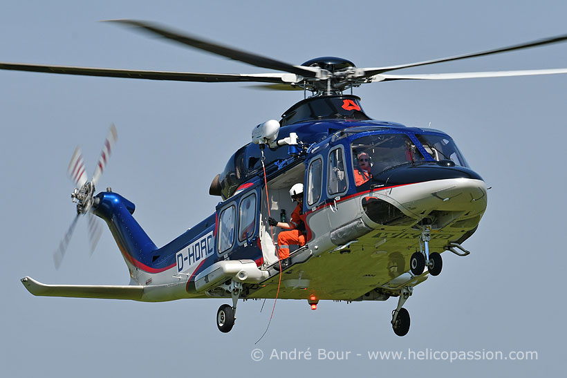 WIKING AW139 helicopter, Wilhemshaven, Germany