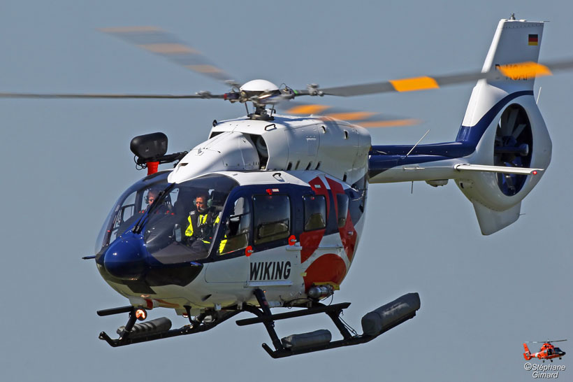 WIKING H145 helicopter, Wilhemshaven, Germany