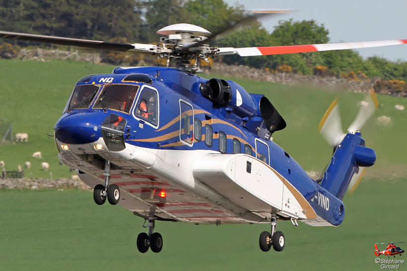 Babckok / Bond S92 helicopter, Aberdeen, UK