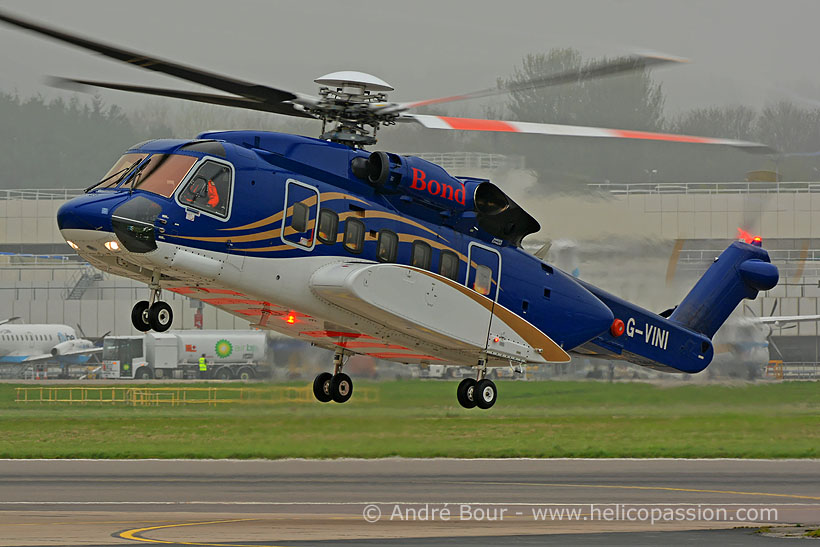 Bond S92 helicopter, Aberdeen, UK