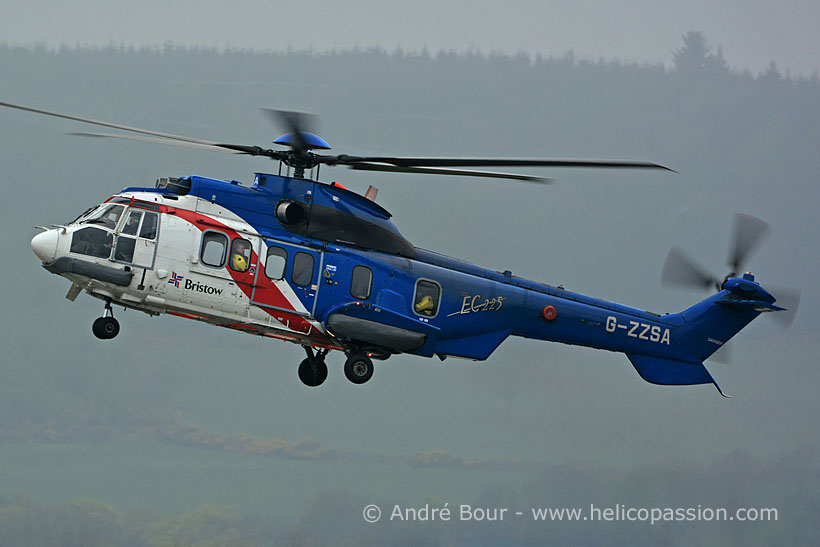 Bristow EC225 helicopter, Aberdeen, UK