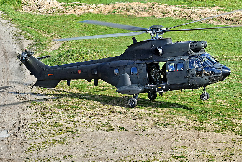 Spanish Army AS332 SuperPuma helicopter