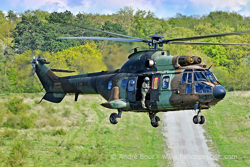 Spanish Army AS532 Cougar helicopter