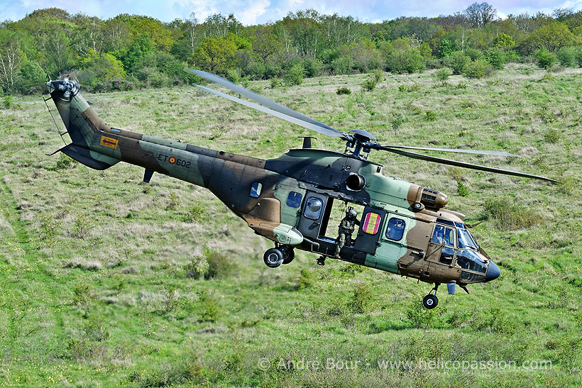 Spanish Army AS532 Cougar helicopter