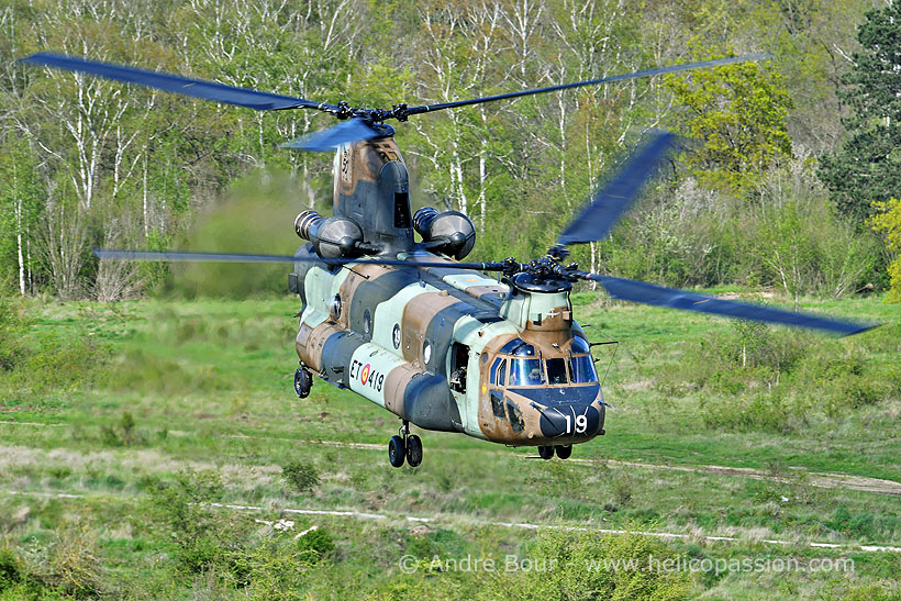 Spanish Army CH47 Chinook helicopter