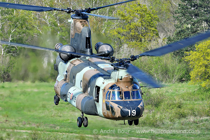 Spanish Army CH47 Chinook helicopter