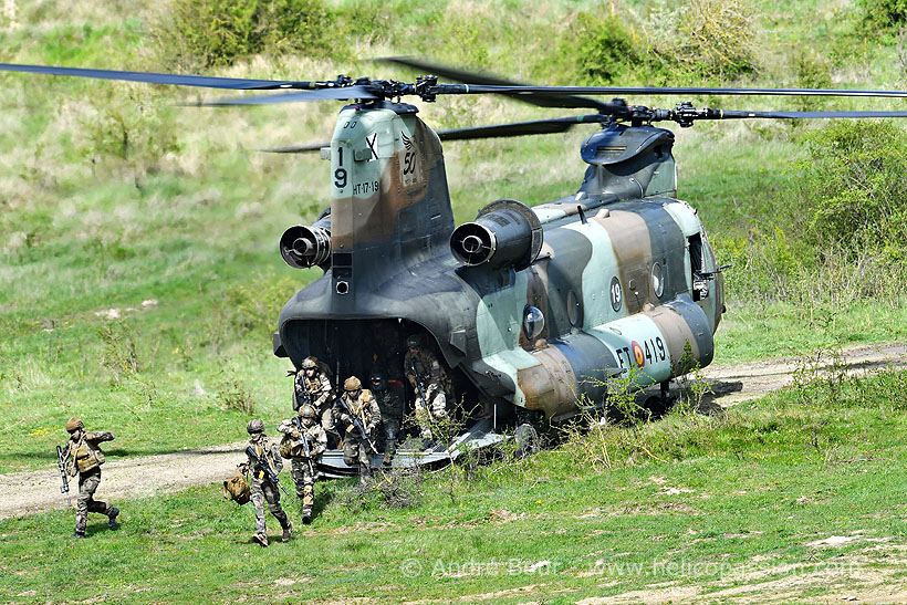 Spanish Army CH47 Chinook helicopter