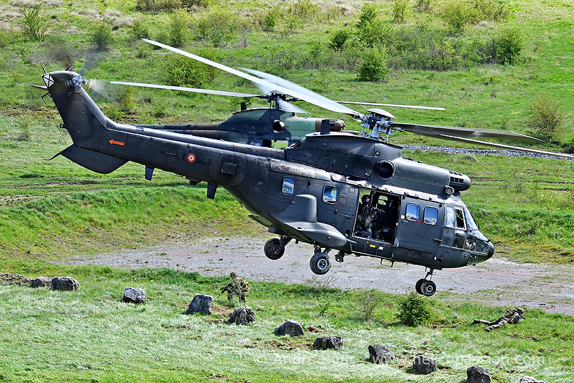 Spanish Army AS332 SuperPuma helicopter