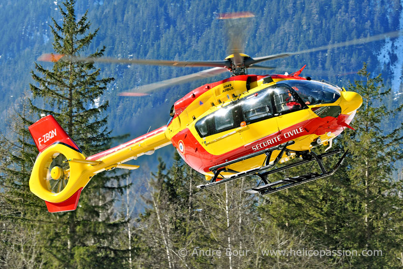 French civil security H145 D3 helicopter