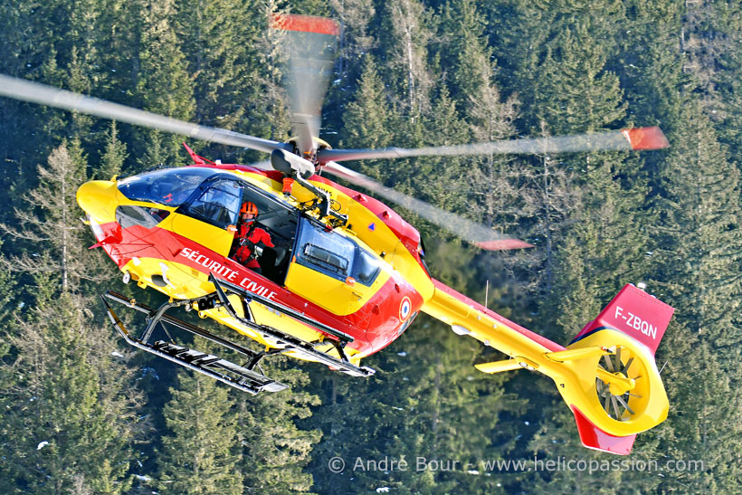 French civil security H145 D3 helicopter