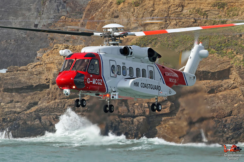 HM Coastguard S92 helicopter, UK