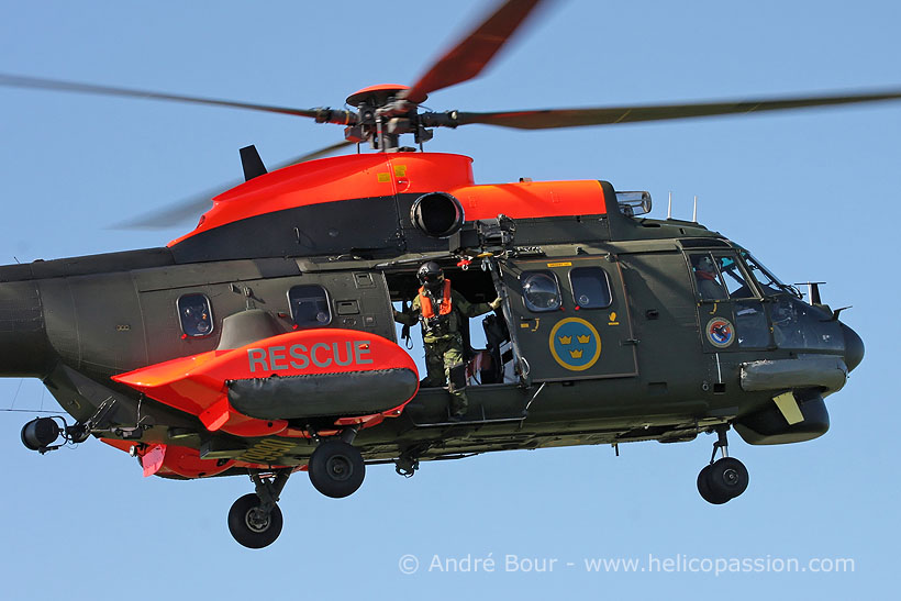 Swedish Army HKP10 SuperPuma helicopter