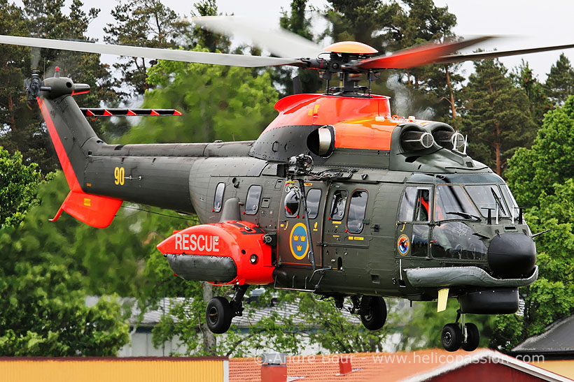 Swedish Army HKP10 SuperPuma helicopter