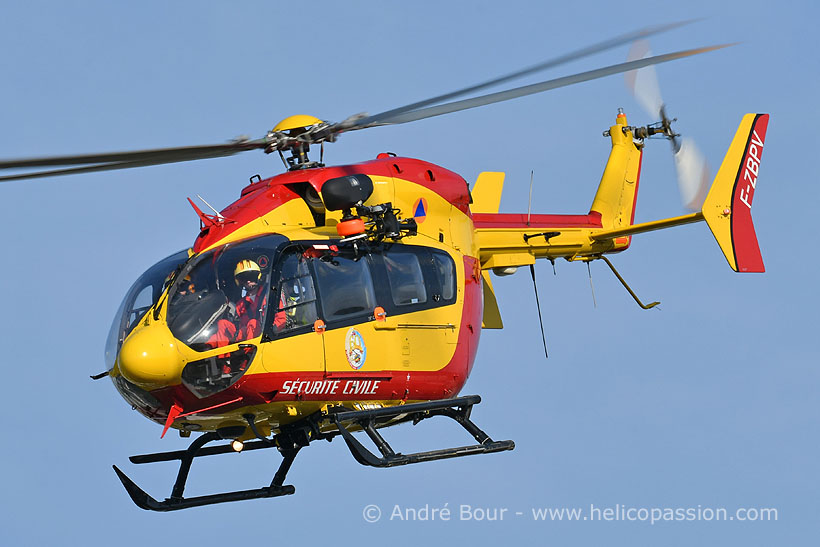 French civil security EC145 helicopter