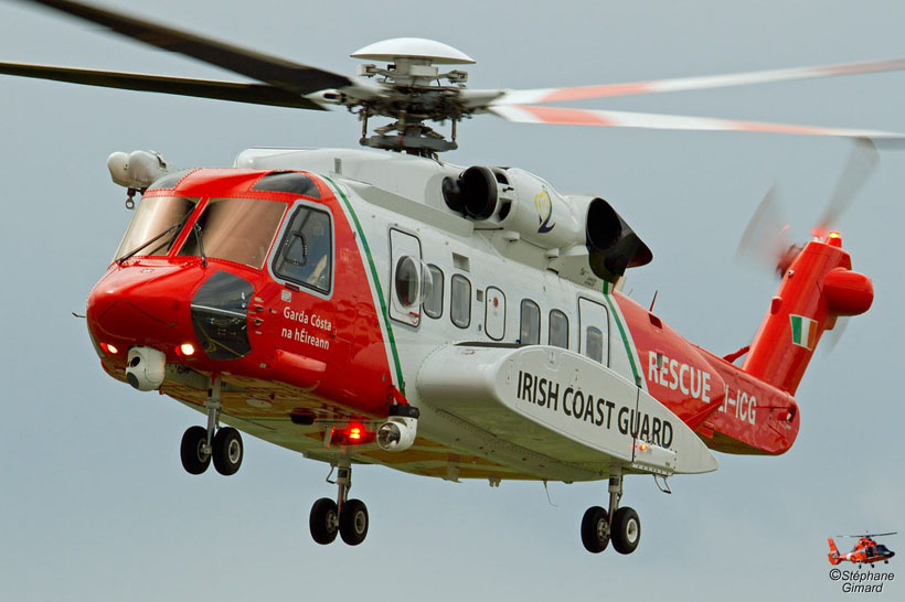 Irish Coast Guard S92 helicopter