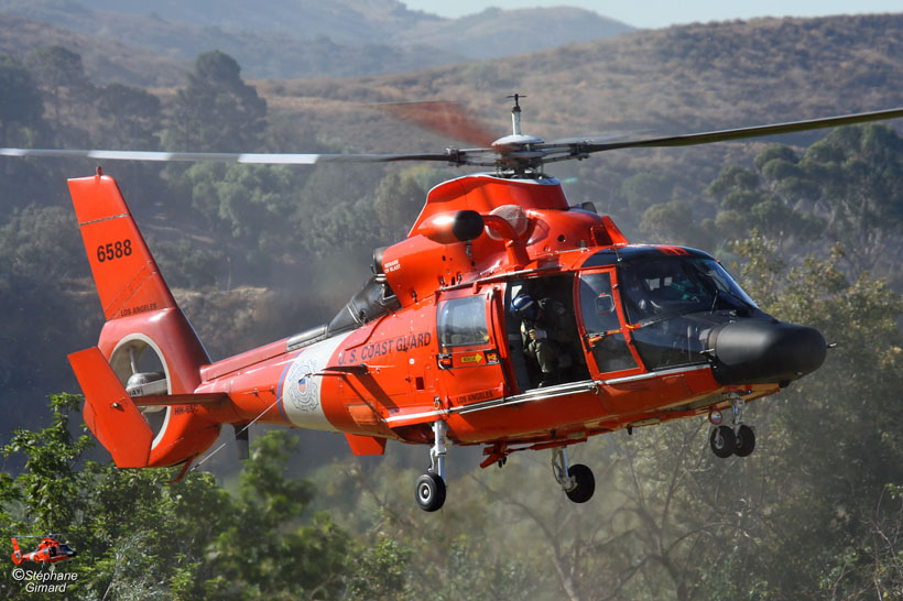 US Coast Guard HH65 Dolphin helicopter