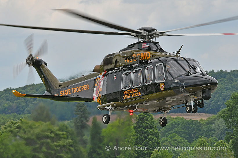 Maryland State Police AW139 Trooper 3 helicopter