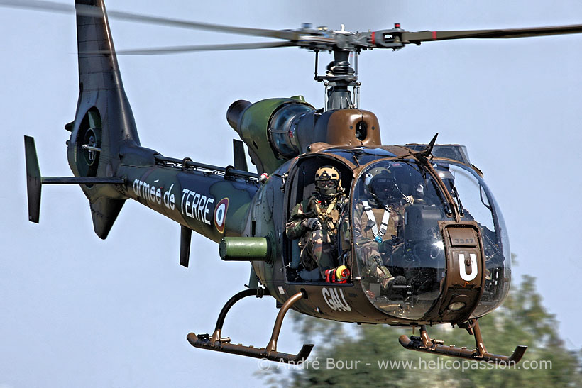 French Army Aviation SA342 Gazelle helicopter