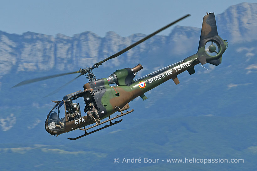 French Army Aviation SA342 Gazelle helicopter