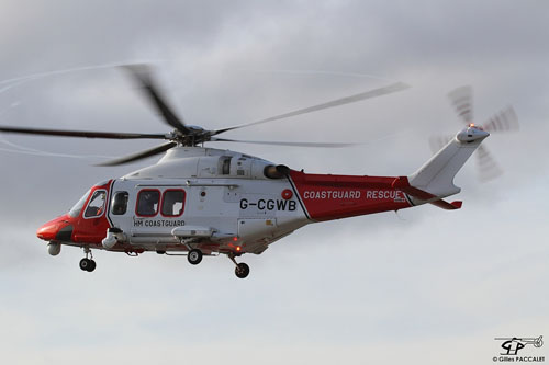 Hélicoptère AW139 G-CGWB des Gardes-Côtes