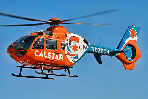 Hélicoptère EC135 N832CS CALSTAR, Santa-Maria, Californie, USA