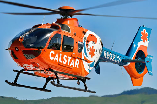 Hélicoptère EC135 N832CS CALSTAR, Santa-Maria, Californie, USA