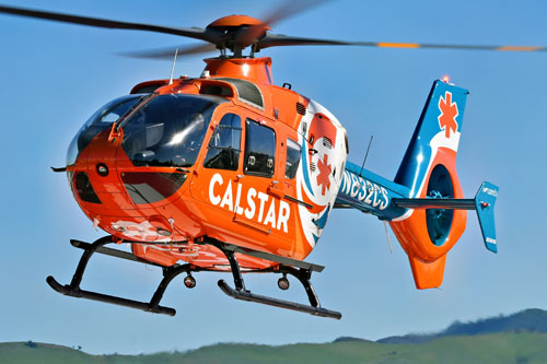 Hélicoptère EC135 N832CS CALSTAR, Santa-Maria, Californie, USA