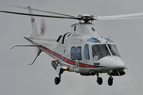 Hélicoptère AW109 de la première Ministre anglaise