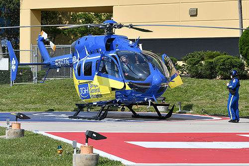 Hélicoptère Airbus EC145 N911TG Aeromed à Tampa General Hospital