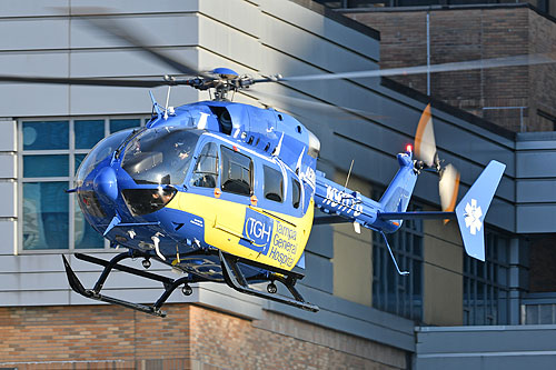 Hélicoptère Airbus EC145 N911TG Aeromed à Tampa General Hospital