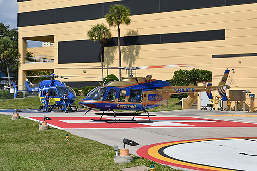 Hélicoptère Bell 407 N944TG Aeromed à Tampa General Hospital