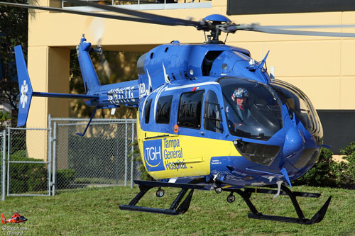 Hélicoptère Airbus EC145 N911TG Aeromed à Tampa General Hospital