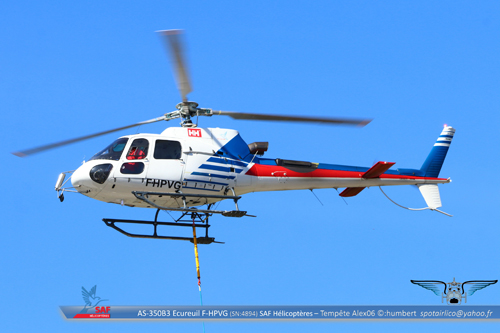 Hélicoptère AS350 B3 Ecureuil F-HPVG de SAF Hélicoptères