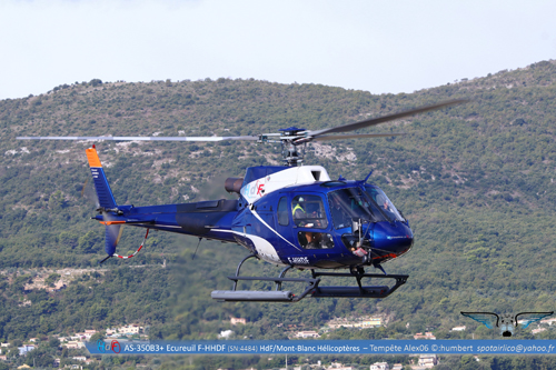 Hélicoptère AS350 B3 Ecureuil F-HHDF de HDF / Mont-Blanc Hélicoptères